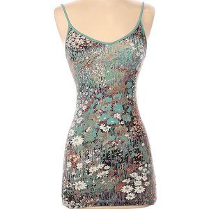 Free People Watercolor Floral Tank Top S